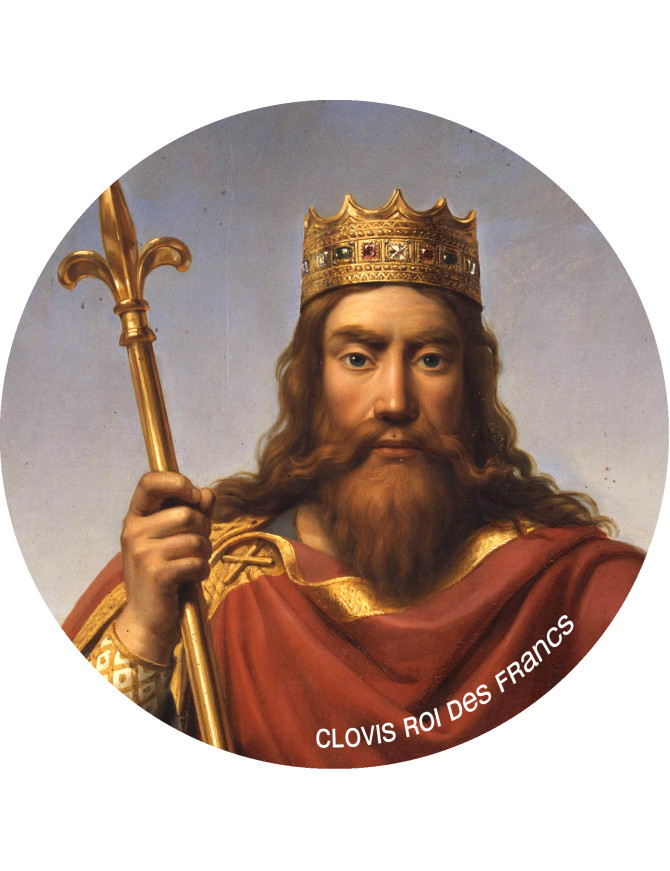 Clovis (15x15cm) - Sticker/autocollant
