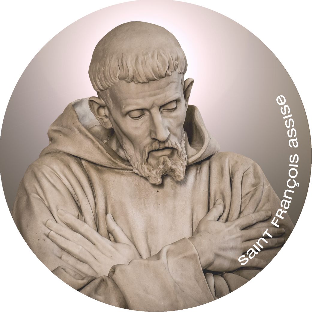 Saint François d'Assise (20x20cm) - Sticker/autocollant