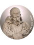 Saint François d'Assise (15x15cm) - Sticker/autocollant