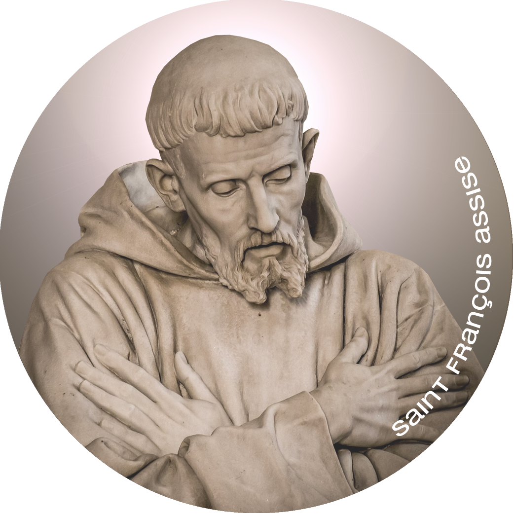 Saint François d'Assise (5x5cm) - Sticker/autocollant