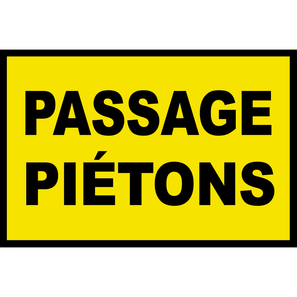 Passage piétons (30x20cm) - Sticker/autocollant