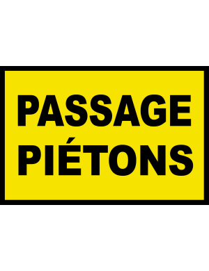Passage piétons (30x20cm) - Sticker/autocollant