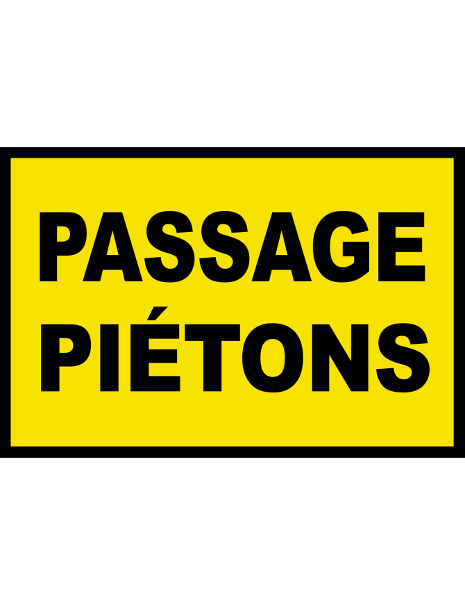 Passage piétons (30x20cm) - Sticker/autocollant