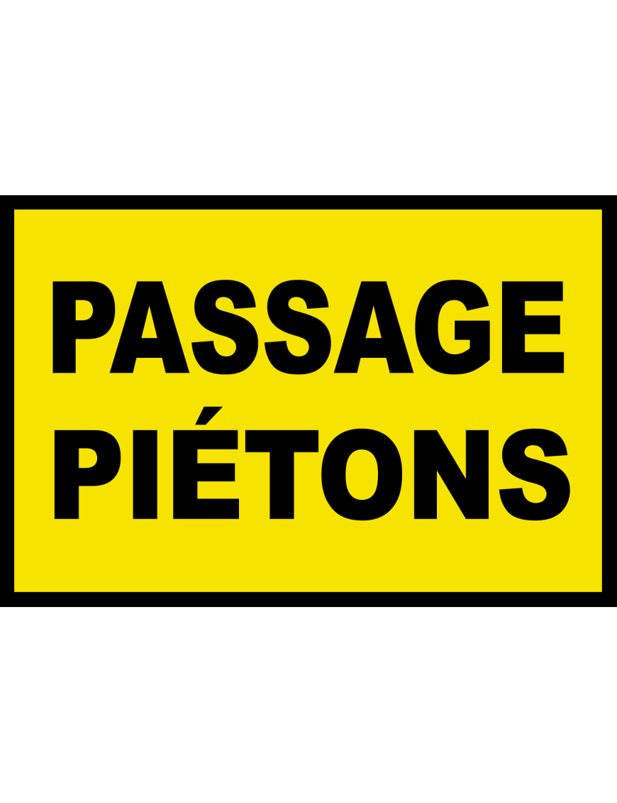 Passage piétons (20x13cm) - Sticker/autocollant