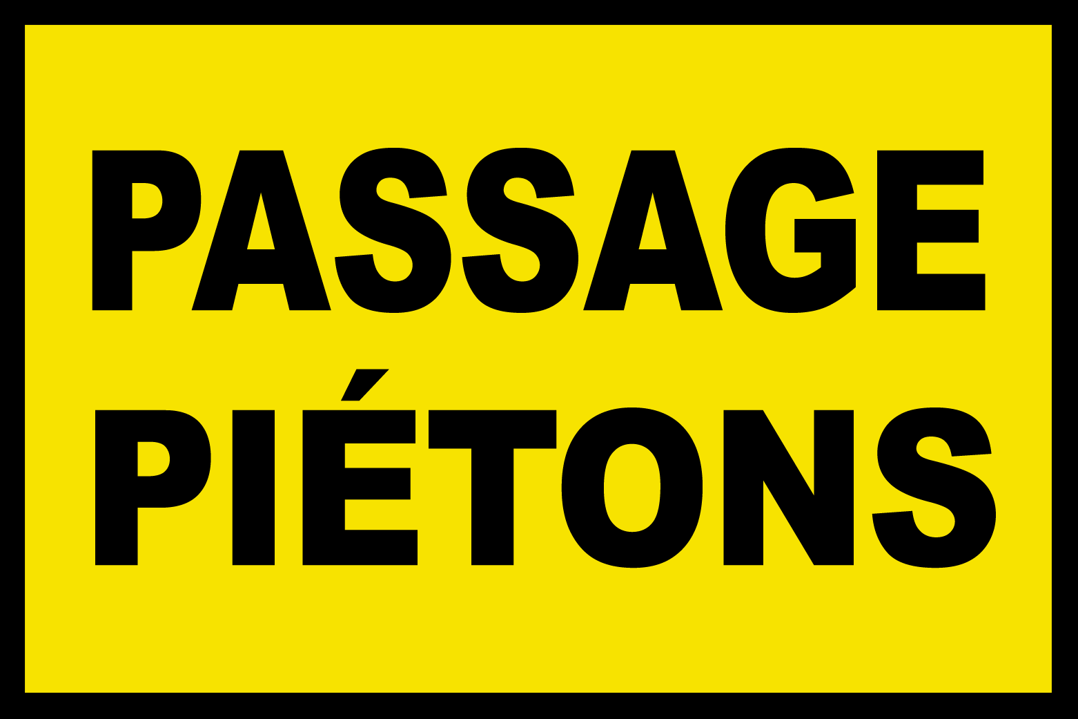 Passage piétons (20x13cm) - Sticker/autocollant