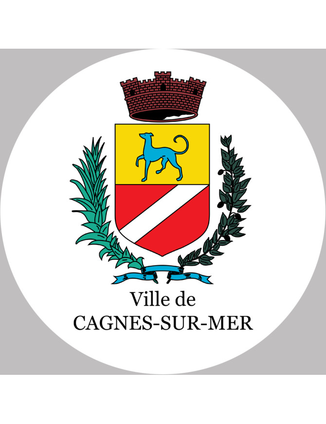 Cagnes-sur-Mer (15x15cm) - Sticker/autocollant