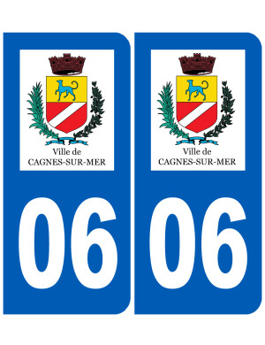 Immatriculation Cagnes-sur-Mer 06 - Sticker/autocollant