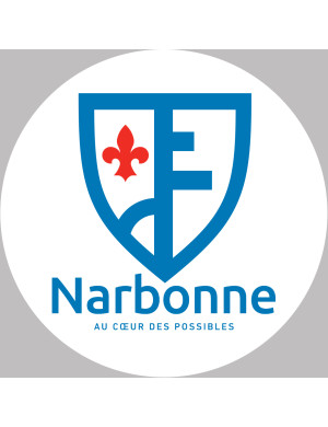 Narbonne (20x20cm) - Sticker/autocollant