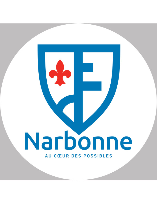 Narbonne (20x20cm) - Sticker/autocollant