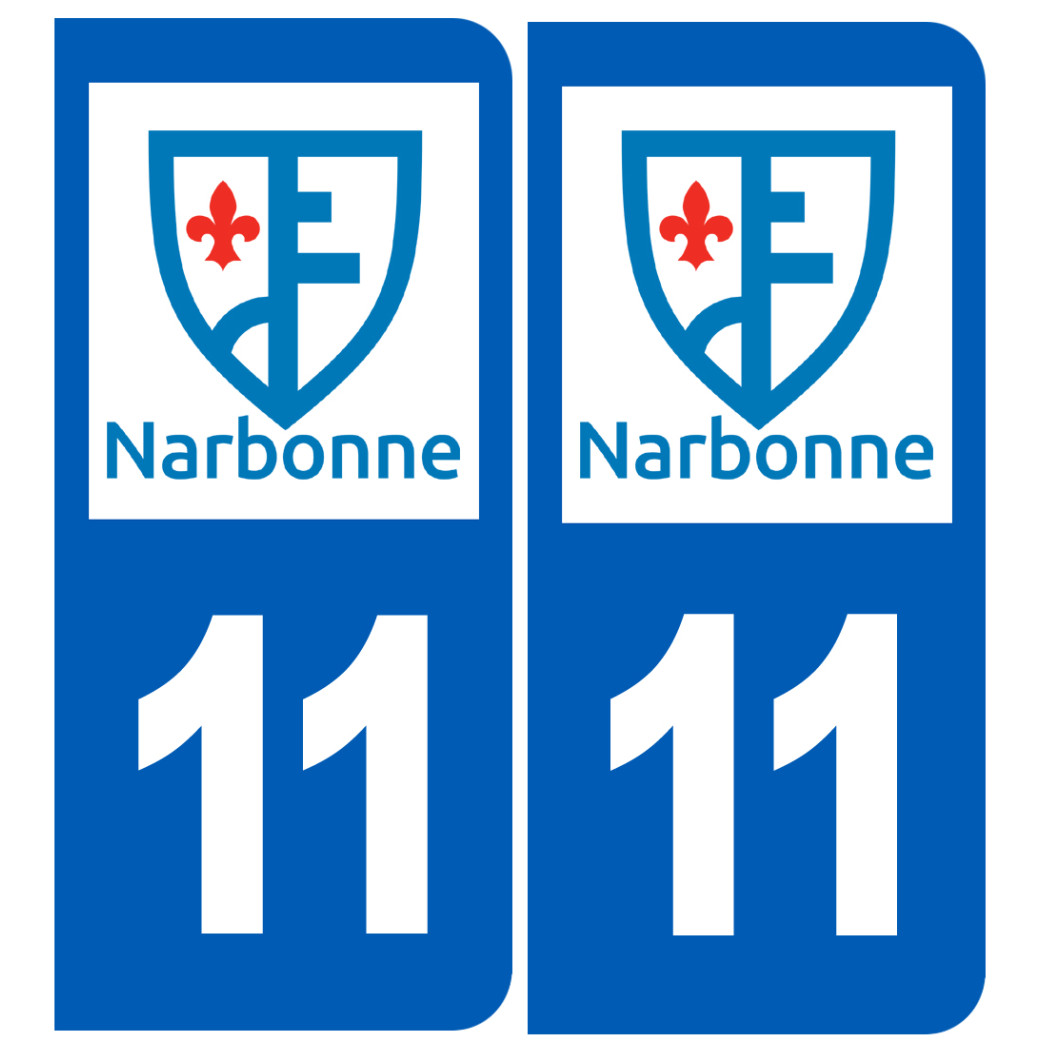 Immatriculation Narbonne 11 - Sticker/autocollant