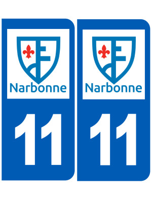Immatriculation Narbonne 11 - Sticker/autocollant