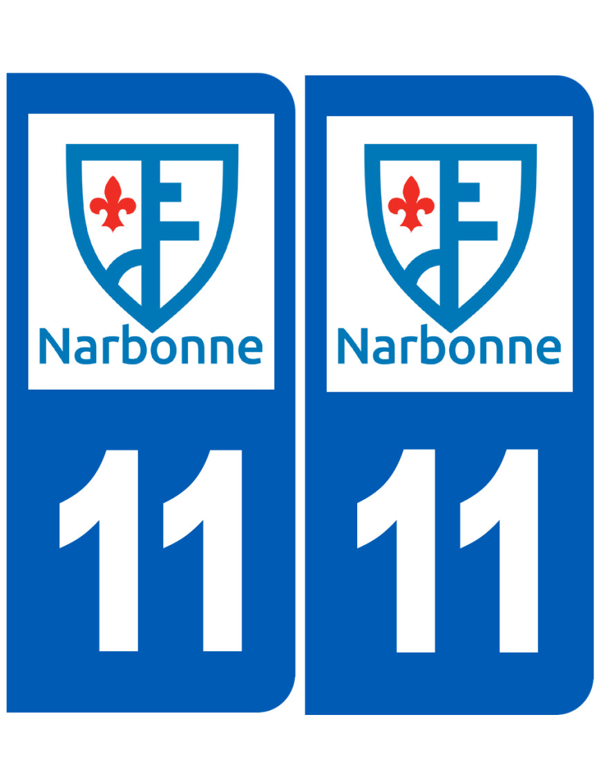 Immatriculation Narbonne 11 - Sticker/autocollant