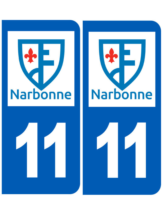 Immatriculation Narbonne 11 - Sticker/autocollant