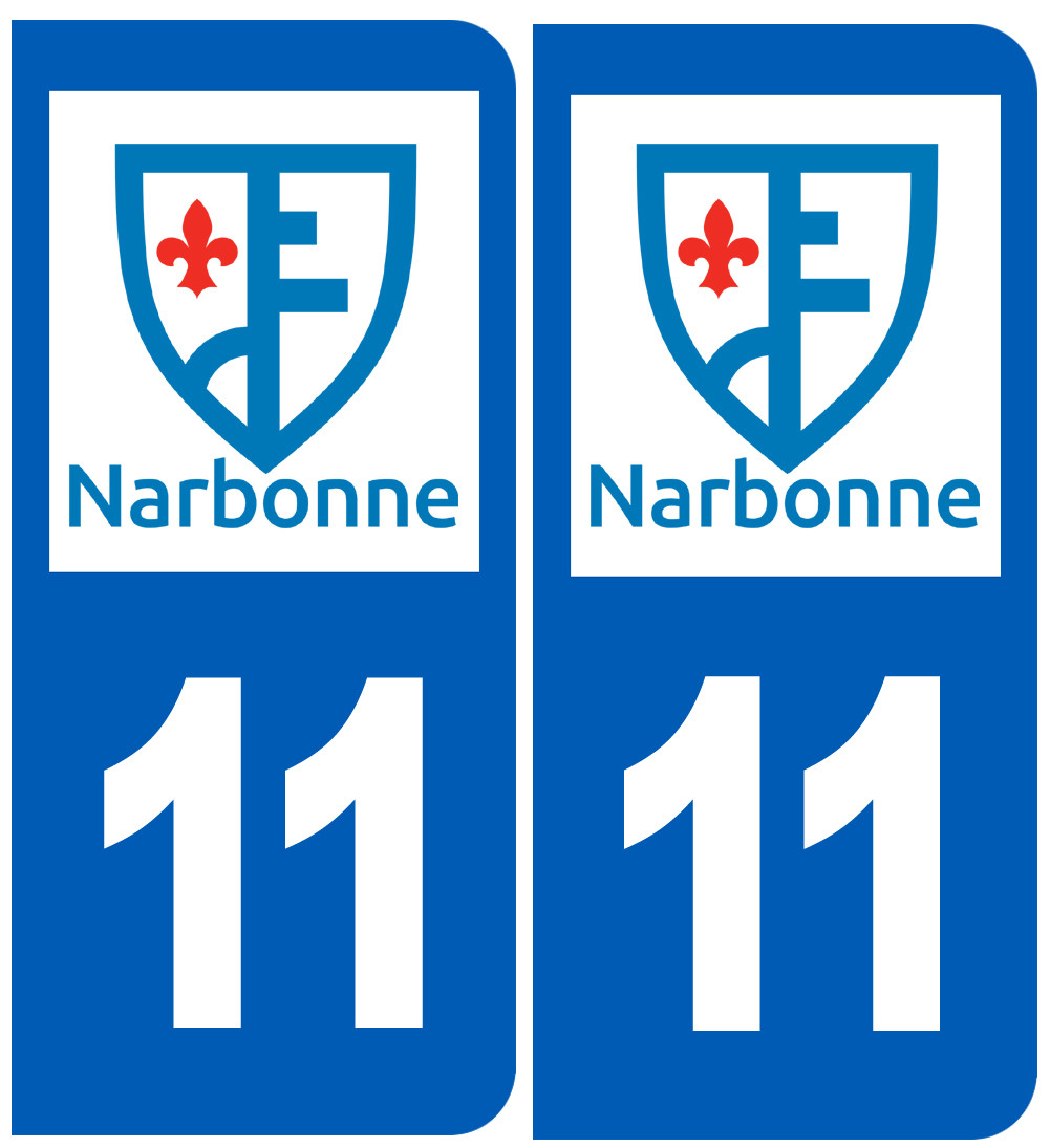 Immatriculation Narbonne 11 - Sticker/autocollant
