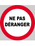 Ne pas déranger - 10x10cm - Sticker/autocollant