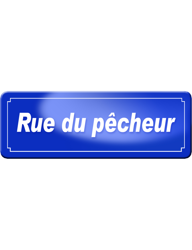 Rue du pêcheur (29,5x10,5cm) - Sticker/autocollant