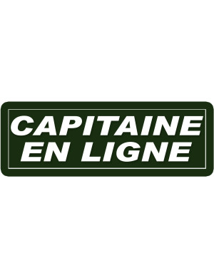 capitaine en ligne - 29,5x10,5cm - Sticker/autocollant