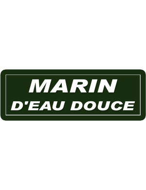marin d'eau douce - 29,5x10,5cm - Sticker/autocollant