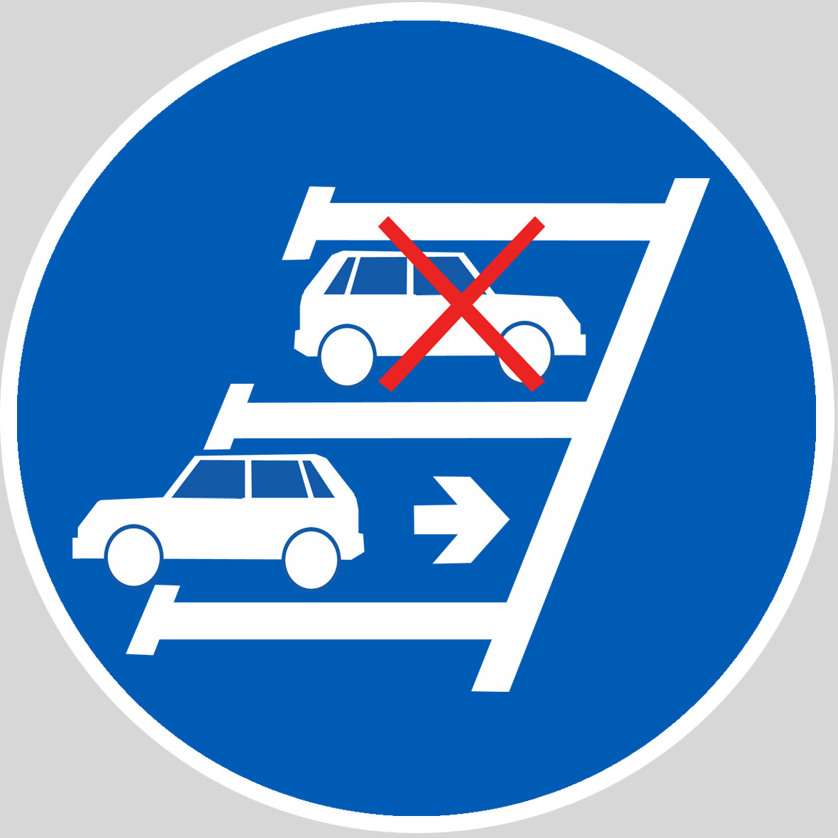 Se garer en marche arrière - 20x20cm - Sticker/autocollant