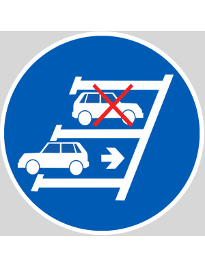 Se garer en marche arrière - 10x10cm - Sticker/autocollant