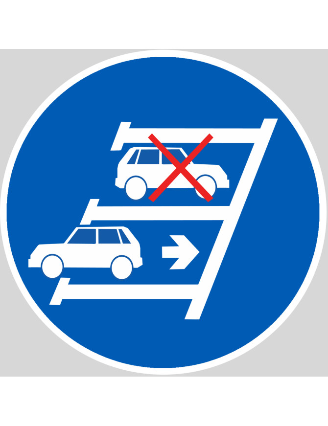 Se garer en marche arrière - 10x10cm - Sticker/autocollant