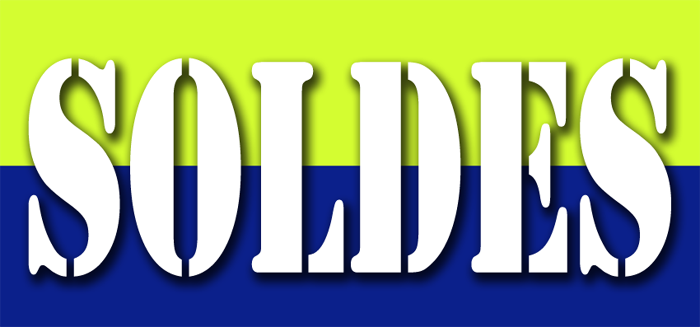 Soldes - Modèle 2 (30x14cm) - Sticker/autocollant