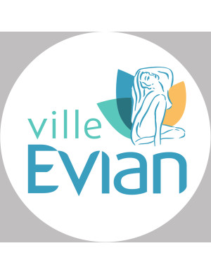 Evian (20x20cm) - Sticker/autocollant