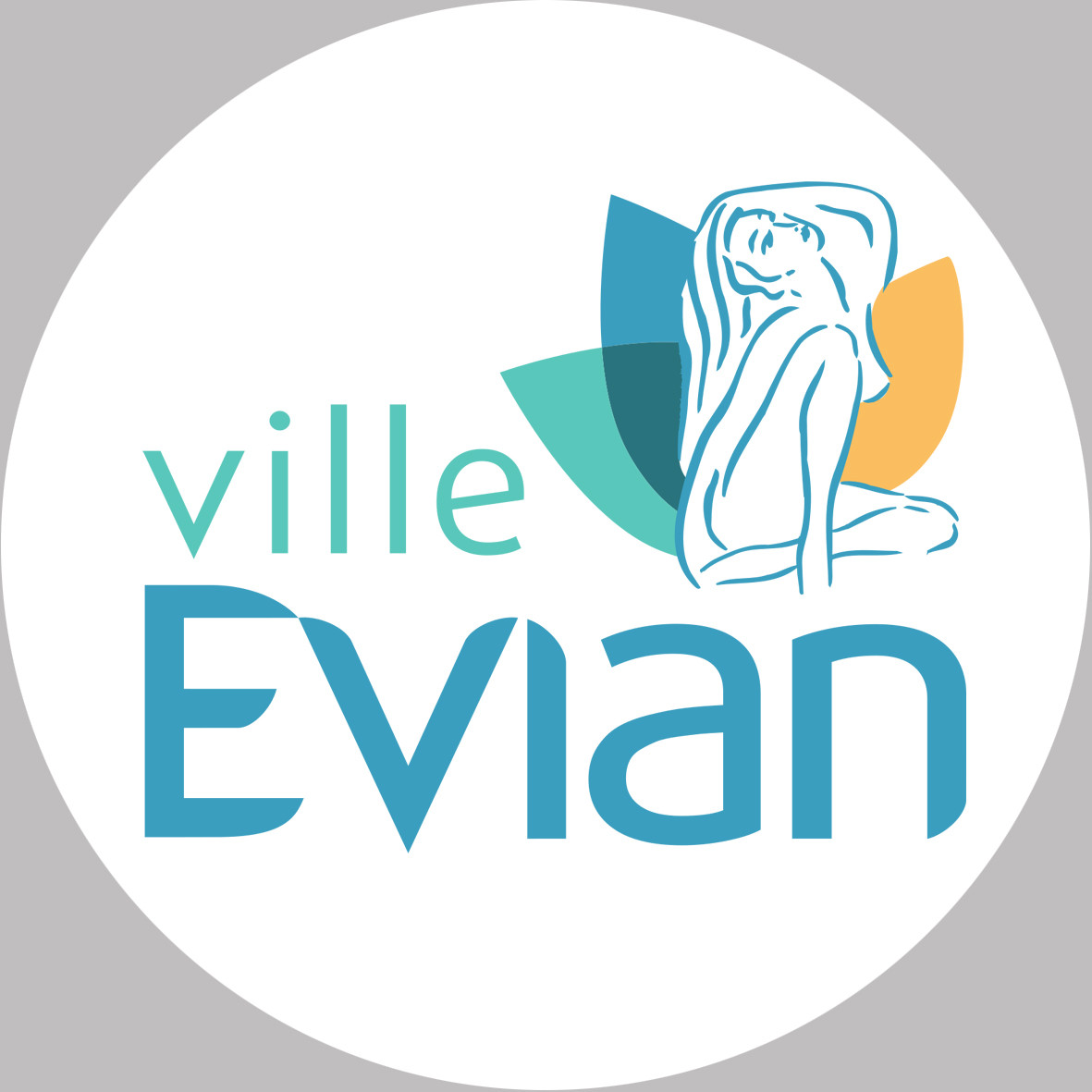 Evian (10x10cm) - Sticker/autocollant