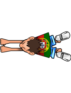 attrape voiture Portugais - 14x6cm - Sticker/autocollant