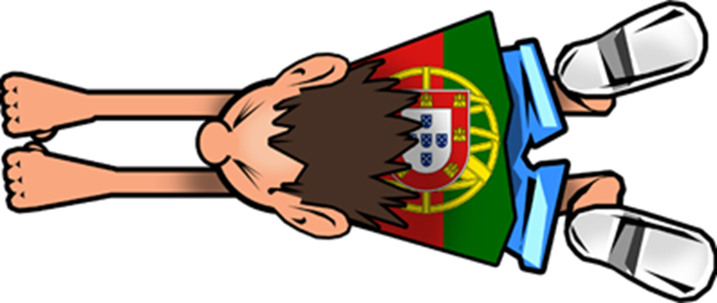 attrape voiture Portugais - 14x6cm - Sticker/autocollant