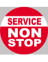 Service non stop - 20cm - Sticker/autocollant