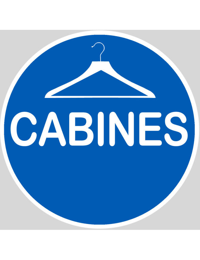 Cabine - 20x20cm - Sticker/autocollant