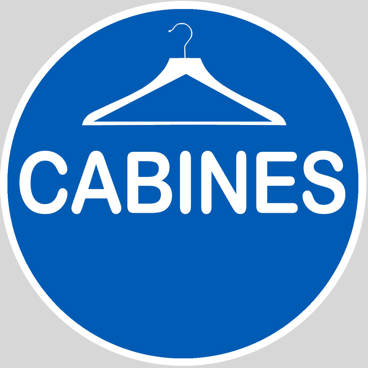 Cabine - 15x15cm - Sticker/autocollant