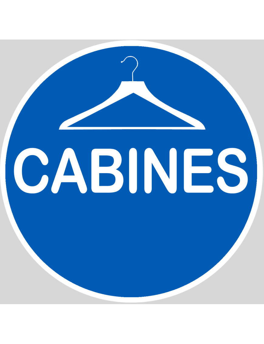 Cabine - 10x10cm - Sticker/autocollant