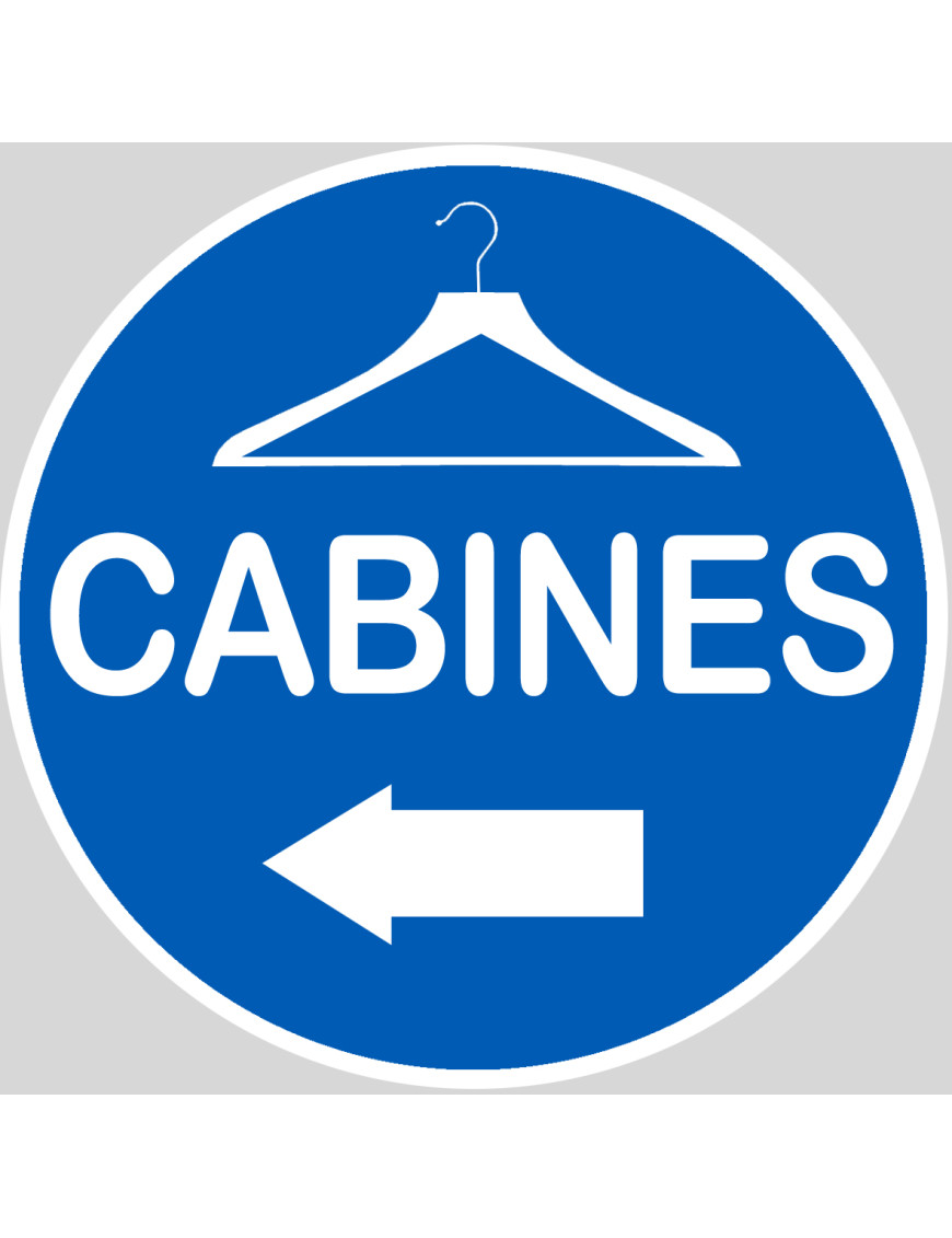 Cabine à gauche - 15x15cm - Sticker/autocollant