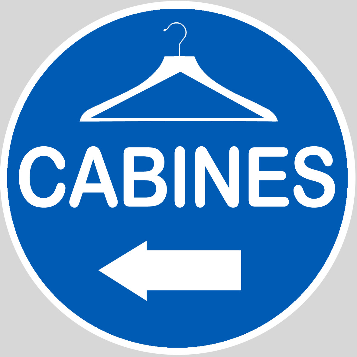 Cabine à gauche - 15x15cm - Sticker/autocollant