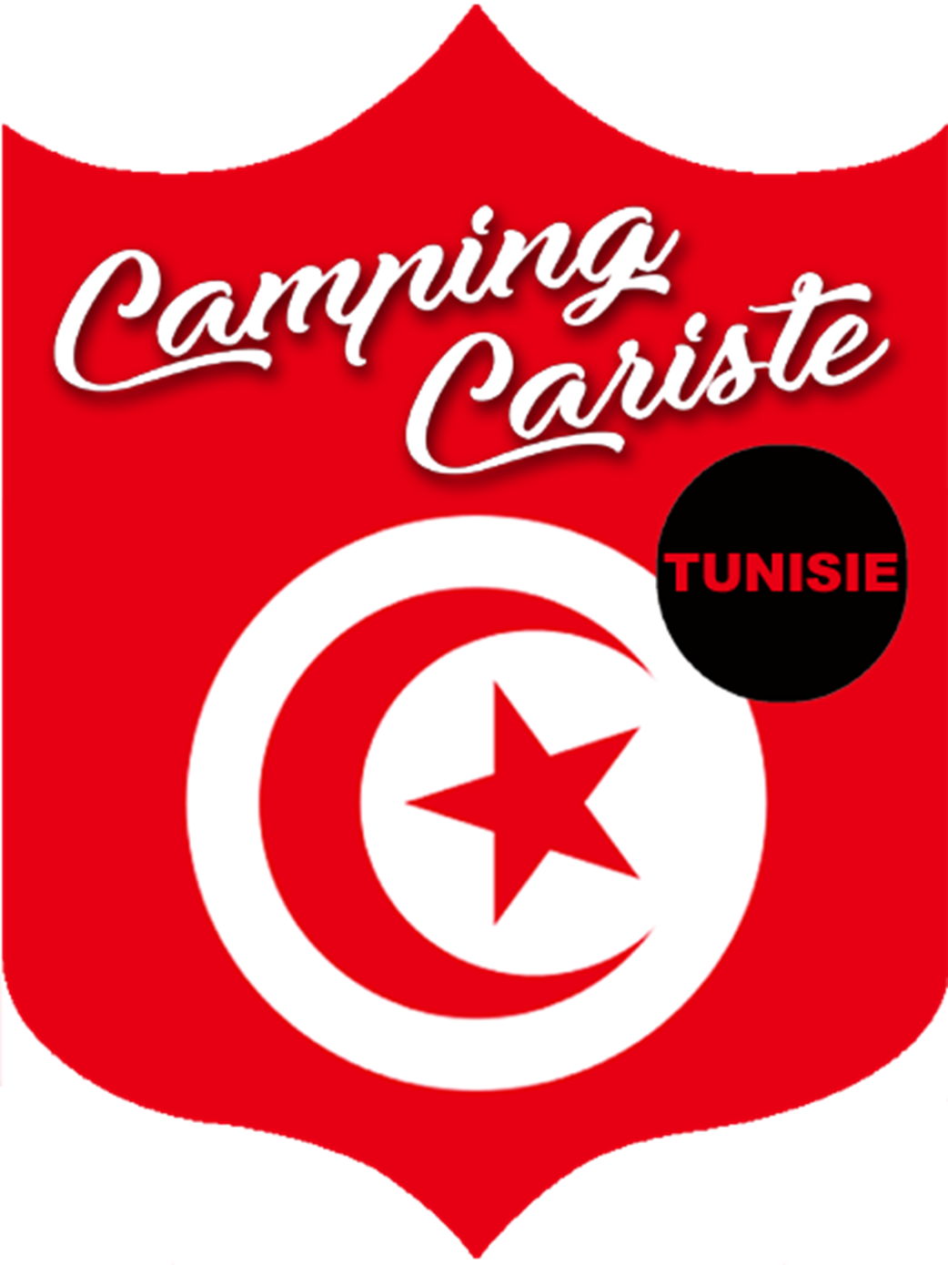 Campingcariste Tunisie - 20x15cm - Sticker/autocollant