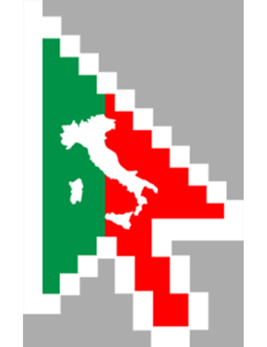 curseur flèche italien - 29x18.3cm - Sticker/autocollant