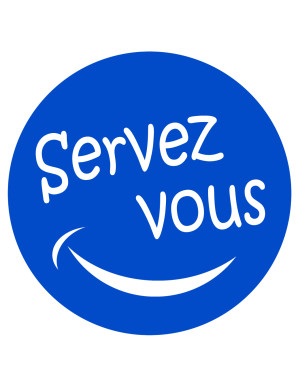 Servez-vous - 15x15cm - Sticker/autocollant