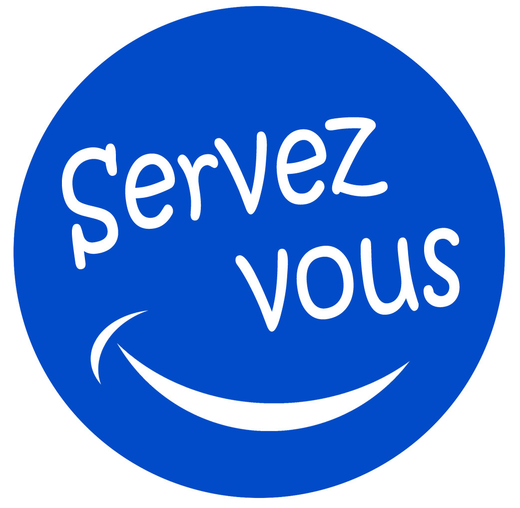 Servez-vous - 10x10cm - Sticker/autocollant