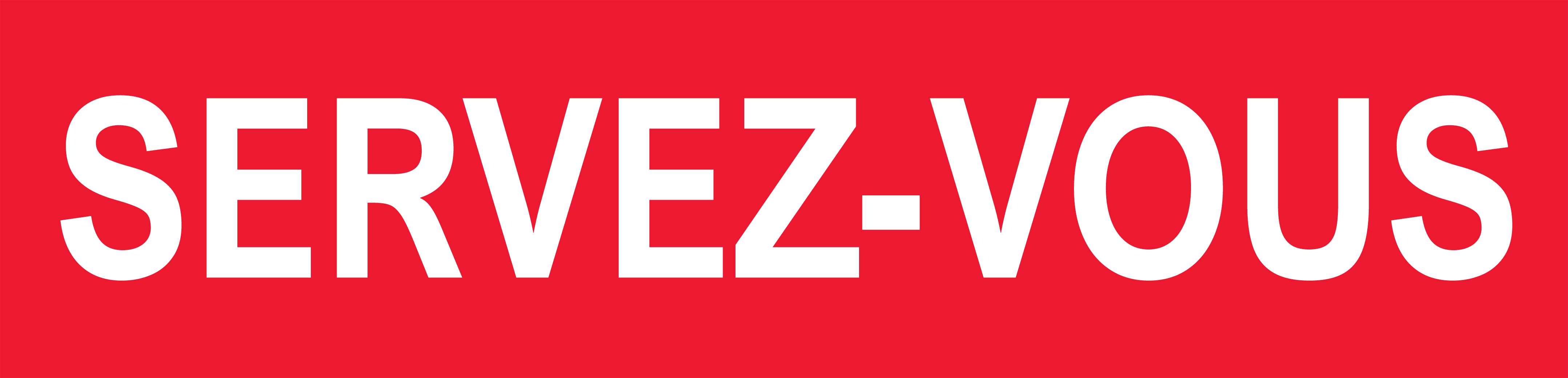 Servez-vous - 20x5cm - Sticker/autocollant