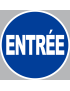 Entrée rond (20x0cm) - Sticker/autocollant