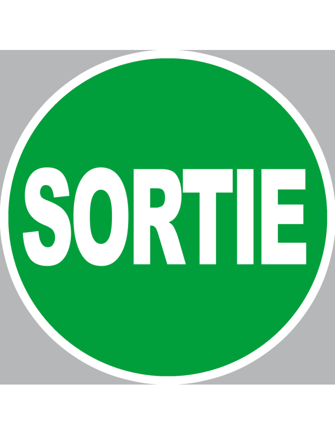 Sortie rond (10x10cm) - Sticker/autocollant