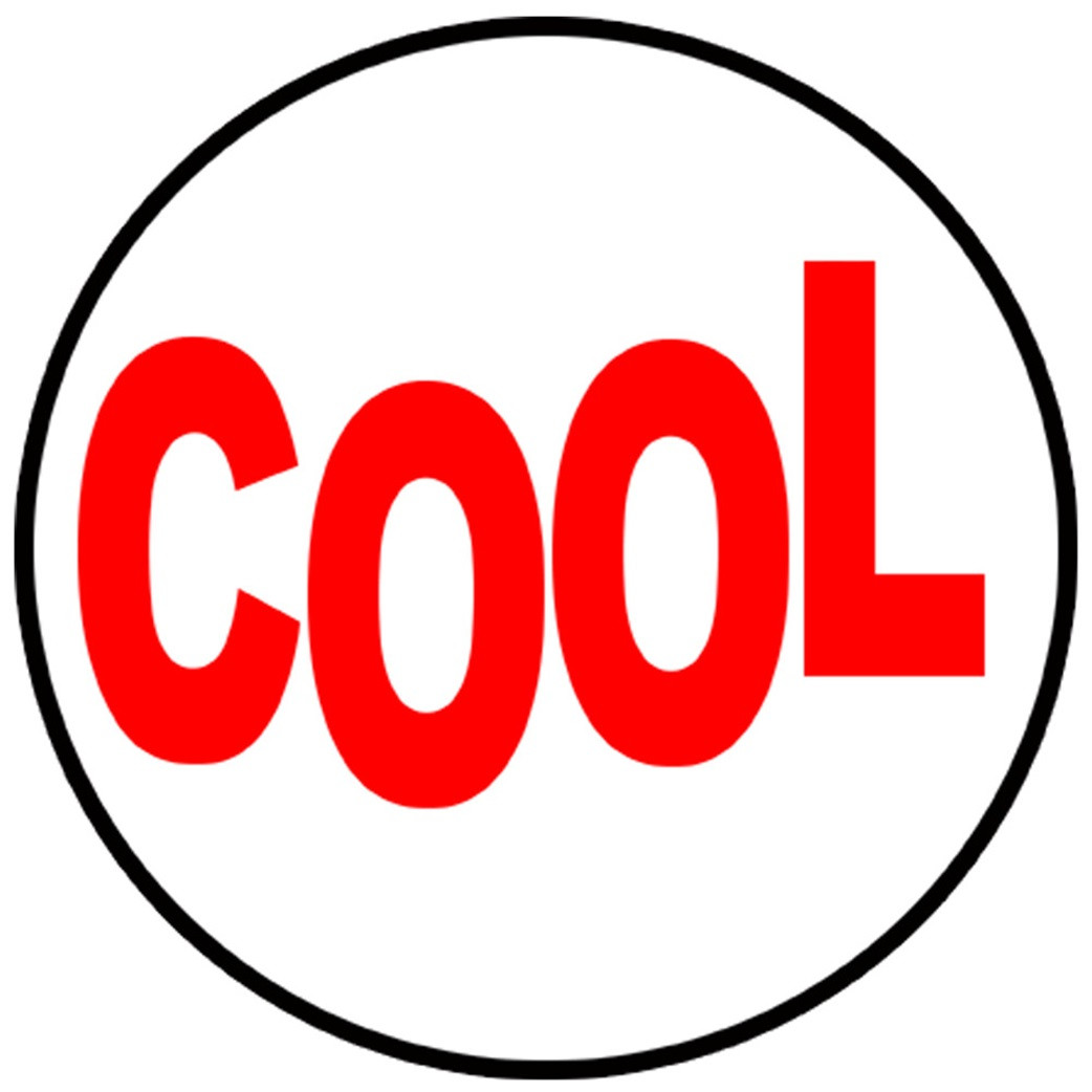 Cool (15cm) - Sticker/autocollant