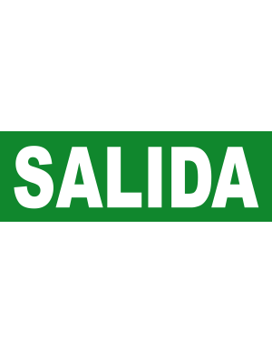 SALIDA - 30X10cm - Sticker/autocollant