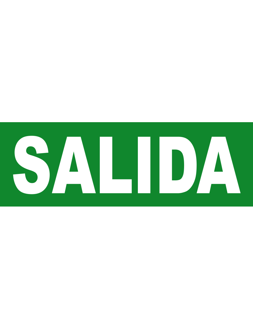 SALIDA - 30X10cm - Sticker/autocollant