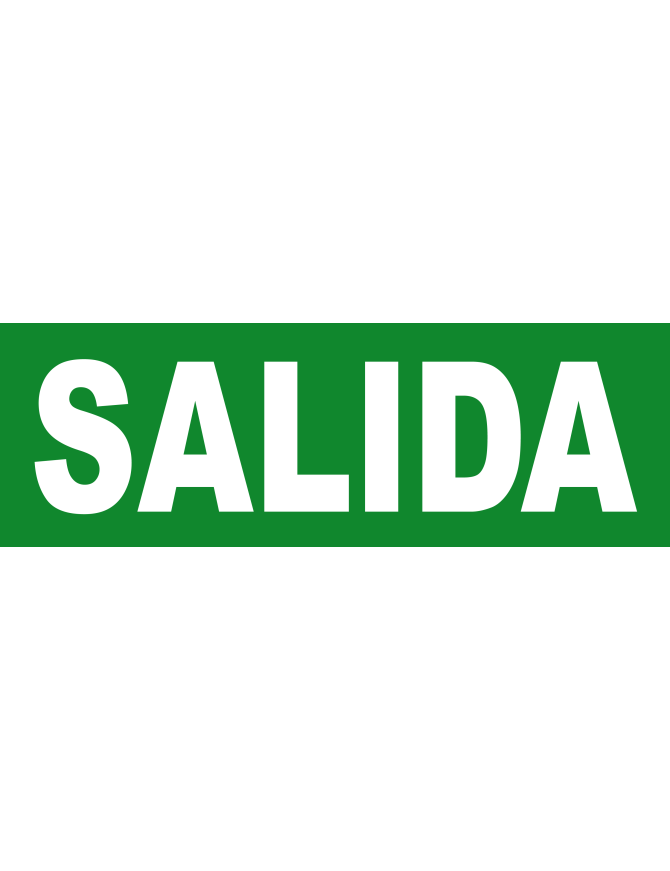 SALIDA - 20X6.5cm - Sticker/autocollant