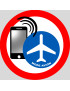 Téléphone en mode avion - 5x5cm - Sticker/autocollant