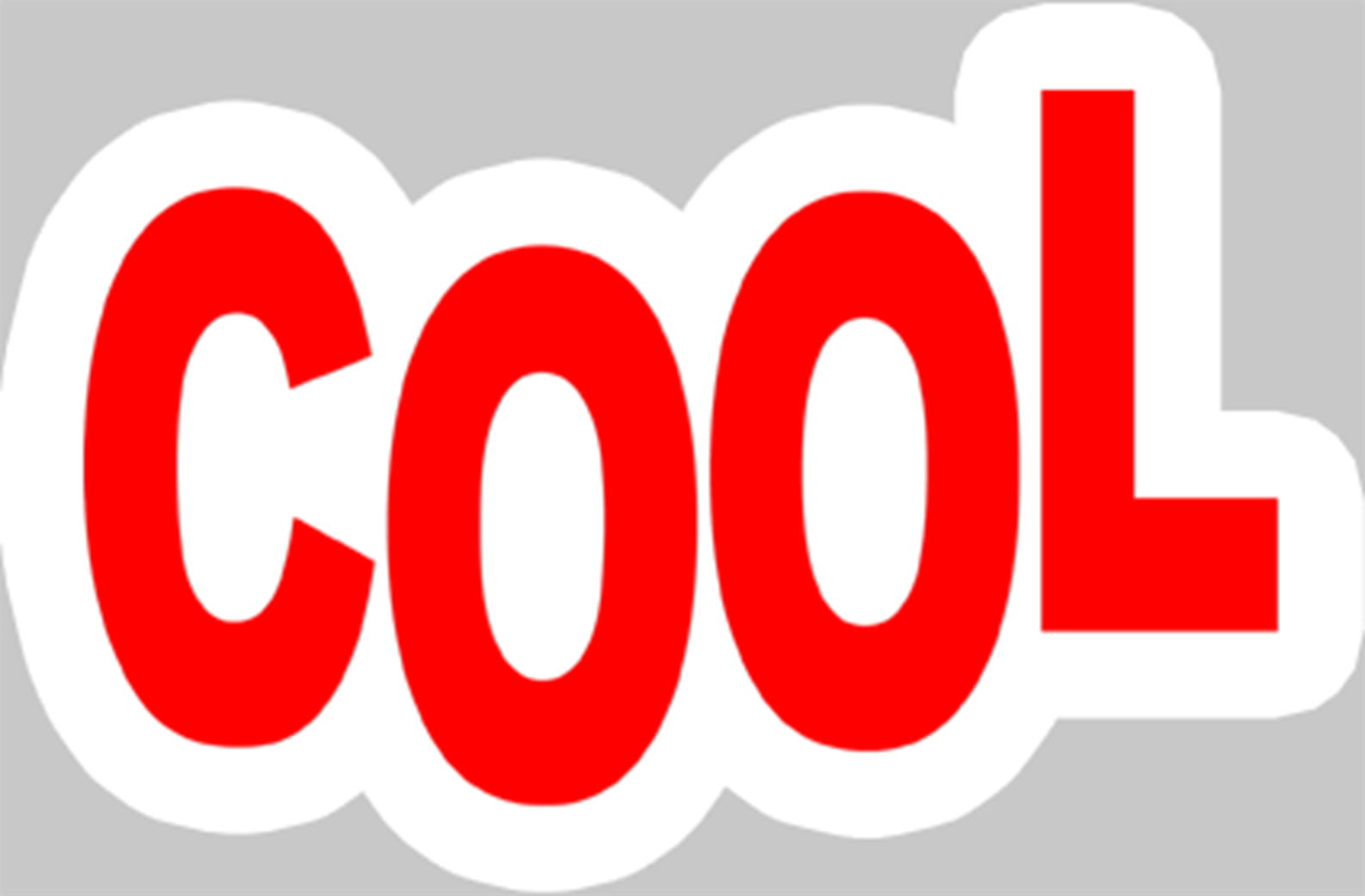 Cool (15x9.5cm) - Sticker/autocollant