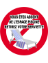Vous êtes absent retirez serviette - 15x15cm - Sticker/autocollant